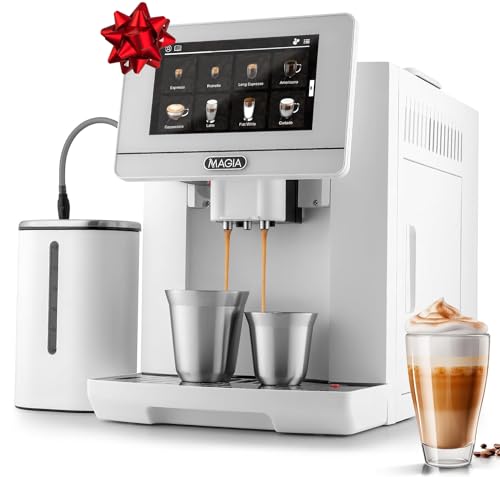Zulay Magia Super Automatic Espresso Machine with Grinder - Espresso Maker with Milk Frother & Insulated Milk Container